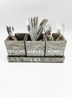 Lucite Forks,Spoons and Knives Caddy