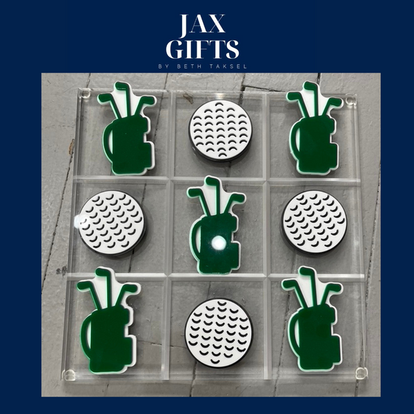 Lucite Golf Tic Tac Toe