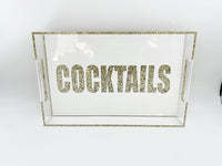 Gold Cocktails Tray